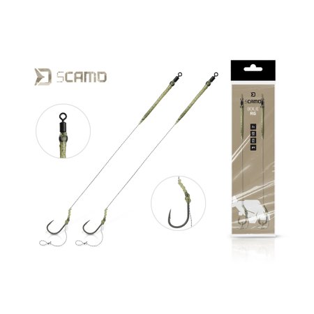 Nadväzec Delphin sCAMO Boilie rig / 2ks