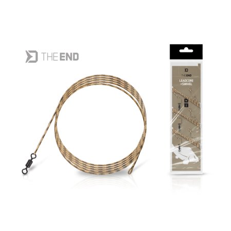 Nadväzec Delphin TheEND Leadcore + Swivel / 3ks
