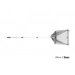 Podberák Delphin - kovový stred, gum.sieťka / 2 diely