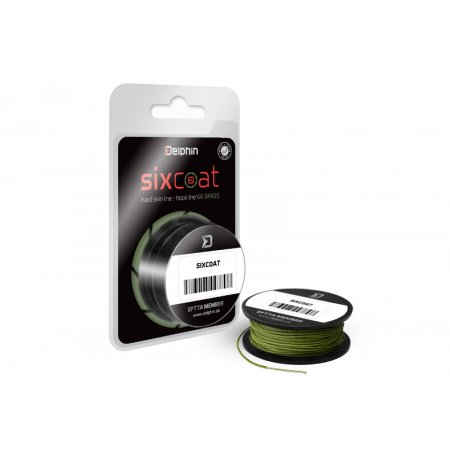 Rybárska šnúra na kapra Skin Line Delphin SIXCOAT grass