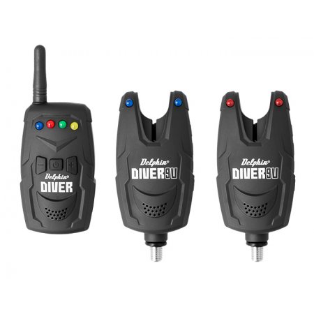 Sada elektronických signalizátorov záberu Delphin DIVER 9V
