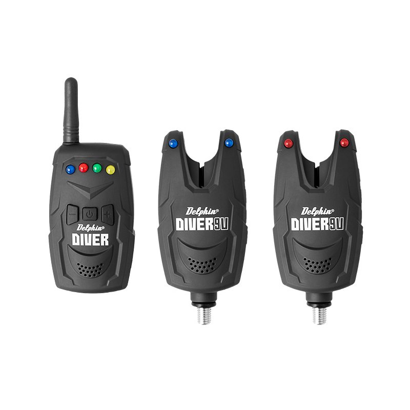 Sada elektronických signalizátorov záberu Delphin DIVER 9V